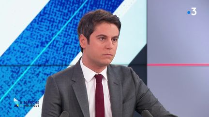 Gabriel Attal, 8 janvier 2023 (DIMANCHE EN POLITIQUE / FRANCE 3)