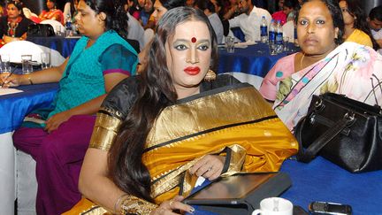 Laxmi Narayan Tripathi, le militant &agrave; l'origine du recours devant la Cour supr&ecirc;me, le 12 mai 2012 &agrave; New Delhi (Inde). (MOHAMMED ILYAS / THE TIMES OF INDIA / AFP)