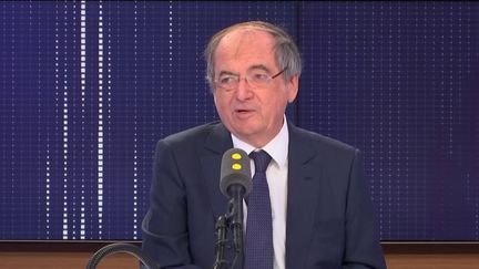 Noël Le Graët, président de la Fédération française de football, invitée du "8.30 franceinfo", mardi 10 sepembre 2019.&nbsp; (FRANCEINFO / RADIOFRANCE)