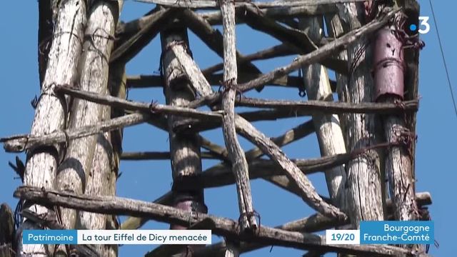 La Tour Eiffel de la Fabuloserie à Dicy dans l'Yonne menace de s'effondrer. Une campagne de financement participatif a été lancé par les gérantes du lieu pour tenter de la sauver. 25.000 euros sont nécessaires pour sauver cette tour qui domine le manège de Petit Pierre, l'oeuvre emblématique du lieu.