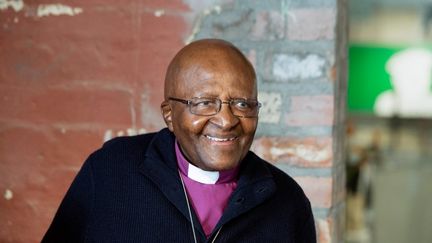 L'archevêque Desmond Tutu photographié le 27 avril 2019. (RODGER BOSCH / AFP)