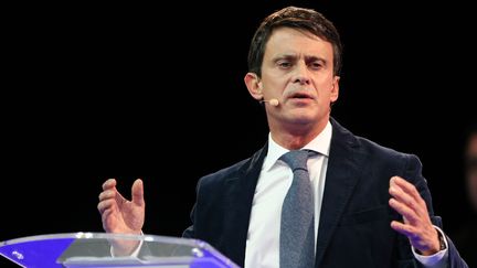 L'ancien Premier ministre français Manuel Valls, candidat à la mairie de Barcelone, lors d'un meeting&nbsp;dans la ville espagnole le 13 décembre 2018.&nbsp; (ALAIN ROBERT/SIPA / SIPA)