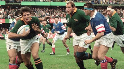 Joost van der Westhuizen avec les Springboks contre la France en 1995 (PHILIP LITTLETON / AFP)