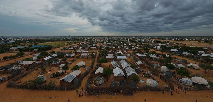 Le camp de Dadaab, une véritable ville de 280.000 réfugiés au nord de Nairobi, la capitale kenyane, le 23 juillet 2011. (Photo AFP/Tony Karumba)