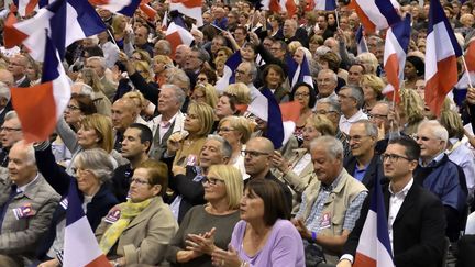 Meeting du candidat Les Républicains, François Fillon, à Marseille&nbsp;(Bouches-du-Rhône), le 11 avril&nbsp;2017. (GERARD BOTTINO / CITIZENSIDE / AFP)