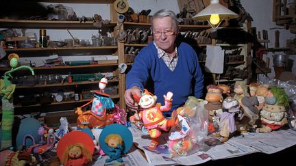 Italo Bettiol, créateur de la série d'animation "Chapi Chapo", s'est éteint le à 96 ans. Ici à Montpelier, le 29 novembre 2005. (JEAN MICHEL MART / MAXPPP)