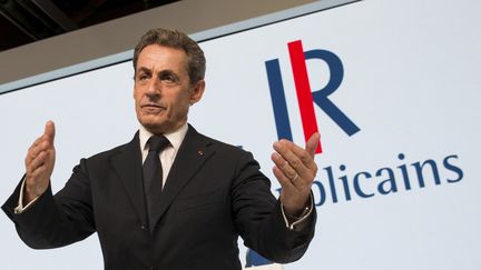 Le pr&eacute;sident des R&eacute;publicains, Nicolas Sarkozy, le 30 mai 2015 &agrave; Paris. ( PHILIPPE WOJAZER / REUTERS)