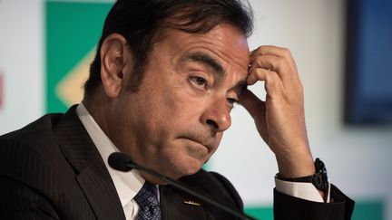 Carlos Ghosn lors d'une conférence de presse à Rio de Janeiro (Brésil), le 4 janvier 2016. (VANDERLEI ALMEIDA / AFP)