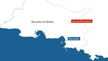 La ville d'Aix-en-Provence est située dans le département des Bouches-du-Rhône. (RADIO FRANCE / FRANCEINFO)