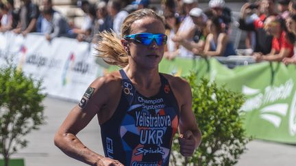 Yuliya Yelistratova, lors du de la coupe du monde de triathlon à Madrid le 5 mai 2019. (ARTURO BALDASANO / ARTURO BALDASANO)