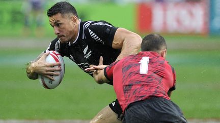 Le Néo-Zélandais Sonny Bill Williams, star du XIII, du XV et du VII (ISAAC LAWRENCE / AFP)