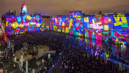 La place des Terreaux, dans le centre de Lyon, le 8 décembre 2015. (JACQUES PIERRE / HEMIS.FR / AFP)