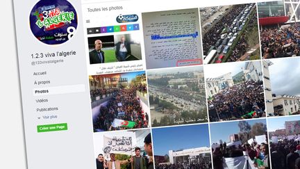 Photos sur la page Facebook "1, 2, 3 viva l'Algérie". (CAPTURE D'ÉCRAN)