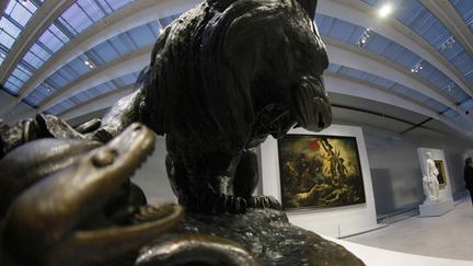 La Galerie du Temps du Louvre-Lens. Au fond, la Liberté guidant le peuple de Delacroix (3 décembre 2012)
 (Michel Spingler/AP/SIPA )