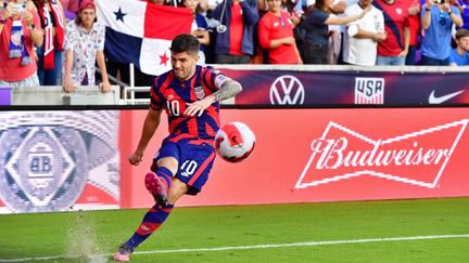 Christian Pulisic lors du match entre les Etats-Unis et le Panama, le 27 mars 2022 à Orlando.&nbsp; (JULIO AGUILAR / GETTY IMAGES NORTH AMERICA)