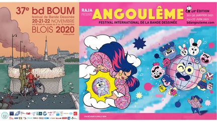 NOUS N'IRONS PAS A BLOIS, LE COVID A COUPE LES PONTS. POUR ANGOULEME, L'ESPOIR EST ENCORE PERMIS. (EMILE BRAVO, BDBOUM / CHLOE WARY, WILLY OHM, 9E ART +)