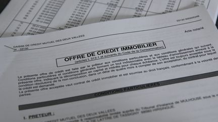 Une offre de prêt immobilier. Image d'illustration. (MAXPPP)