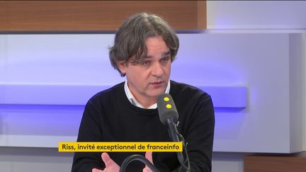 Riss, patron de "Charlie Hebdo", sur le plateau de franceinfo, le 1er novembre 2019. (FRANCEINFO / RADIOFRANCE)