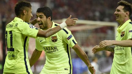 Le trio offensif du FC Barcelone, Neymar, Suarez et Messi