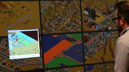 Démonstration du jeu vidéo SimCity (2000) au Musée d'Art Moderne de New York (MoMA)
 (EMMANUEL DUNAND / AFP)