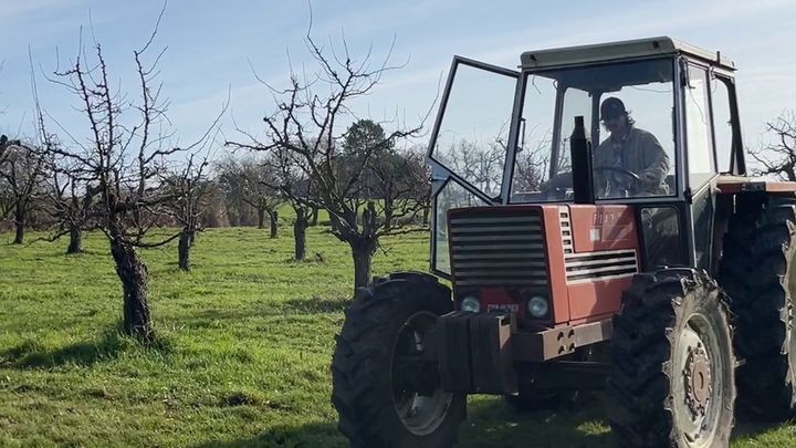 C'est la passion des tracteurs qui a conduit Maxime Laluque vers le monde agricole, alors que ses parents n'en sont pas issus. (OLIVIER CHAUVE / FRANCEINFO)