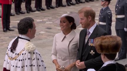 Jubilé d'Elizabeth II : Harry et Meghan sont de retour au Royaume-Uni&nbsp; (FRANCE 2)