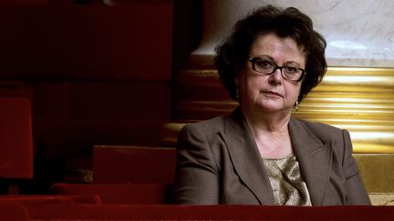 L'ancienne ministre Christine Boutin assiste aux d&eacute;bats sur le mariage pour tous &agrave; l'Assembl&eacute;e nationale, le 6 f&eacute;vrier 2013 &agrave; Paris.&nbsp; (JOEL SAGET / AFP)