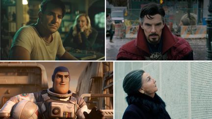 "Nightmare Alley", "Doctor Strange 2", "Simone, le voyage du siècle", "Buzz l'éclair", parmi les films à l'affiche en 2022. (Warner Bros. Pictures, Disney, Searchlight Pictures)