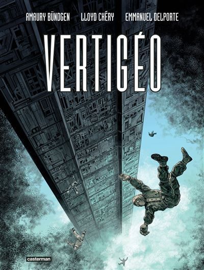 Couverture de l'album "Vertigéo" d'Amaury Bundgen et Lloyd Chéry. (EDITIONS CASTERMAN)