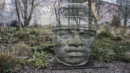 Entrée du musée du Quai Branly, fermé pour cause de crise sanitaire, le 9 février 2021 (LAURE BOYER / HANS LUCAS)