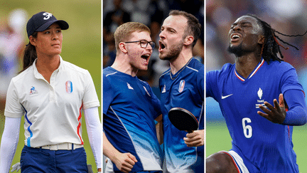 Céline Boutier, Alexis Lebrun, Simon Gauzy and Manu Koné had contrasting days on Friday, August 9, 2024. (AFP)