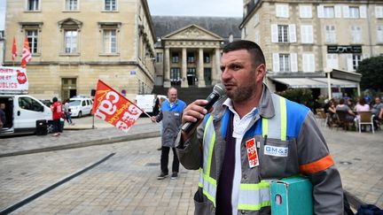 &nbsp;Yann Augras, le 31 juillet 2017 devant le tribunal de Poitiers.&nbsp; (GUILLAUME SOUVANT / AFP)