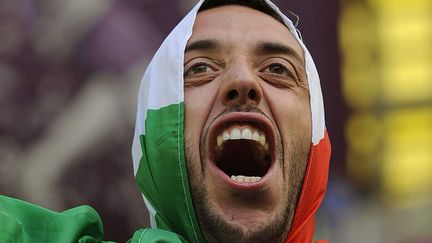 GROUPE C - ITALIE - Le supporter italien revisite la madone. (MAURIZIO BRAMBATTI / EPA / MAXPPP)