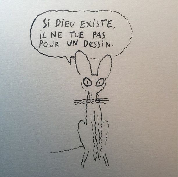 Hommage de Joann Sfar à Charlie hebdo sur son compte Instagram
 (Joann Sfar)