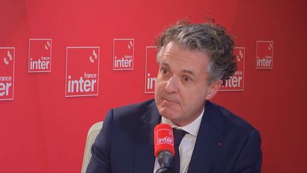 Christophe Béchu, ministre de la Transition écologique, invité de France Inter. (FRANCE INTER / RADIOFRANCE)