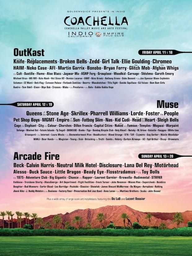 Coachella l'affiche 2014.
 (DR)