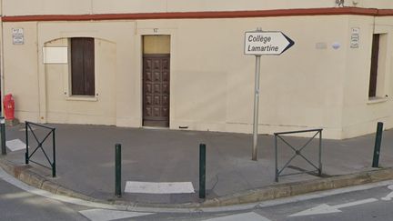 Panneau indiquant l'entrée du collège Lamartine où se sont passés les faits à Toulouse (GOOGLE MAPS / FRANCETV INFO)