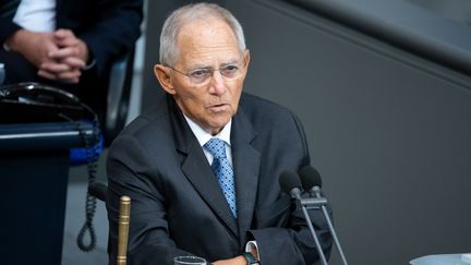 L'ancien ministre des finances allemand Wolfgang Schaüble, le 10 septembre 2020 au Bundestag à Berlin. (BERND VON JUTRCZENKA / DPA / MAXPPP)