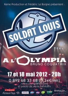 Affiche du groupe Soldat Louis en concert à l&#039;Olympia mai 2012
 (DR)