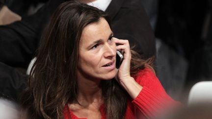 Aur&eacute;lie Filippetti au t&eacute;l&eacute;phone, le 22 octobre 2011, &agrave; Paris.&nbsp; (JOEL SAGET / AFP)