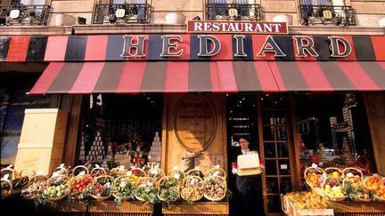 La fa&ccedil;ade de l'&eacute;picerie H&eacute;diard, sur la place de Madeleine, &agrave; Paris, le 27 mai 2011. (STEPHANE FRANCES / ONLY FRANCE / AFP)