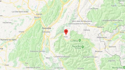 Le&nbsp;jeune homme de 18 ans est porté disparu depuis jeudi dans le secteur de l'Alpe d'Huez. (GOOGLE MAPS)