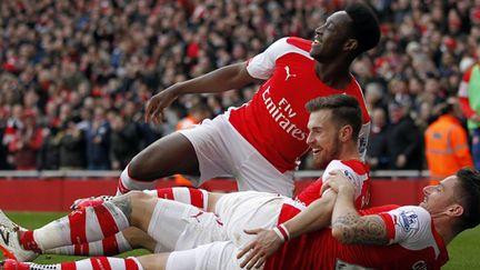 Tout le bonheur des Gunners Wellbeck, Ramsey et Giroud