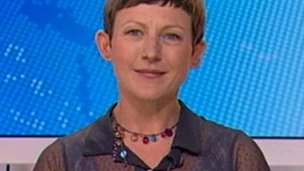 Marie Bové, candidate à la candidature comme tête de liste Europe-Ecologie pour les élections régionales en Aquitaine. (France 3)