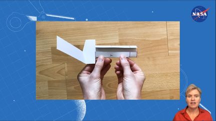 Le tutoriel de la Nasa pour réaliser un hélicoptère en papier inspiré d'Ingenuity. (NASA)