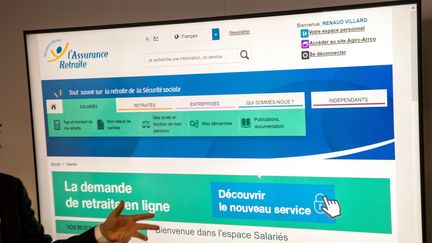 Le site de la Caisse national de l'assurance retraite (CNAV). (BRUNO LEVESQUE / MAXPPP / IP3)