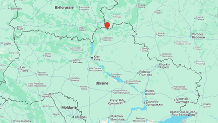 L'attaque de drones russes s'est déroulée à Hirsk, dans la région de Tchernihiv (Ukraine), le 3 octobre 2024. (GOOGLE MAPS)