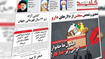 Le journal iranien&nbsp;Kelid&nbsp;a été suspendu pour avoir établi un lien entre la pauvreté et le guide suprême Ali Khamenei. (KELID)