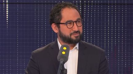 Le député LREM Guillaume Chiche était l'invité de franceinfo jeudi 24 janvier.&nbsp; (FRANCEINFO / RADIOFRANCE)