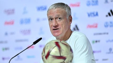 Didier Deschamps lors de la Coupe du monde au Qatar, le 17 décembre 2022 (MUSTAFA YALCIN / AFP)